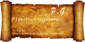 Piskolczi Gilgames névjegykártya